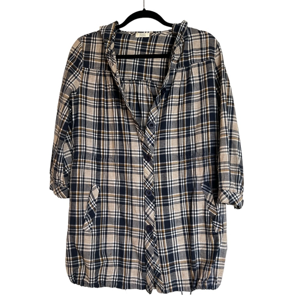 Millou Plaid Button Up - size M